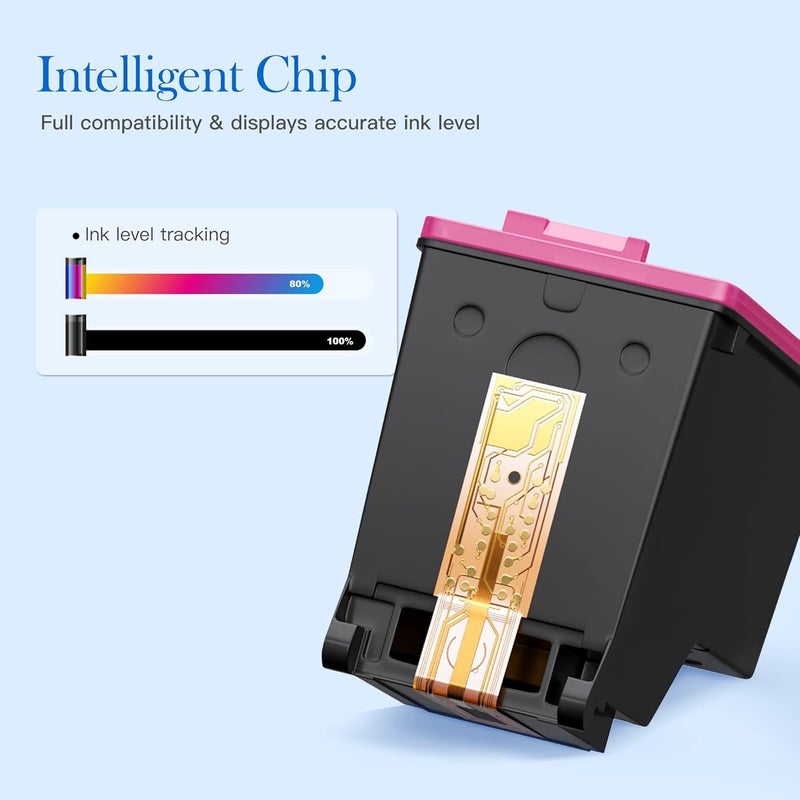 Valuetoner Remanufactured Ink Cartridge Replacement for HP 901 Ink Cartridges 901XL Compatible for HP Officejet 4500 G510a J4524 J4540 J4550 J4580 J4624 J4640 J4680 Printer (1 Black, 1 Color, 2 Pack) - Image 3